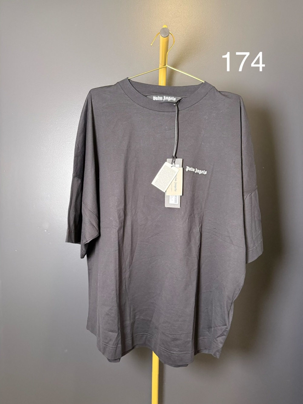 Palm Angels Black Short-Sleeve Logo Tee
